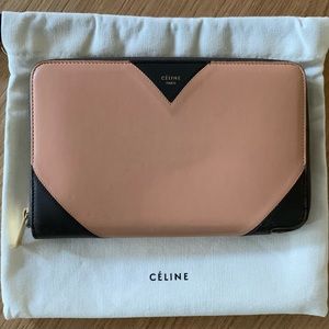 Authentic Celine Zip Around Organizer Wallet